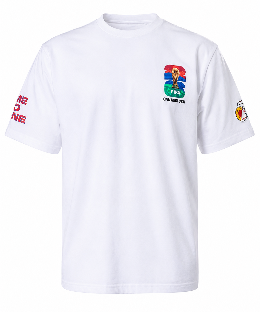World Cup 26 White Trophy Tee – Canada, Mexico & USA