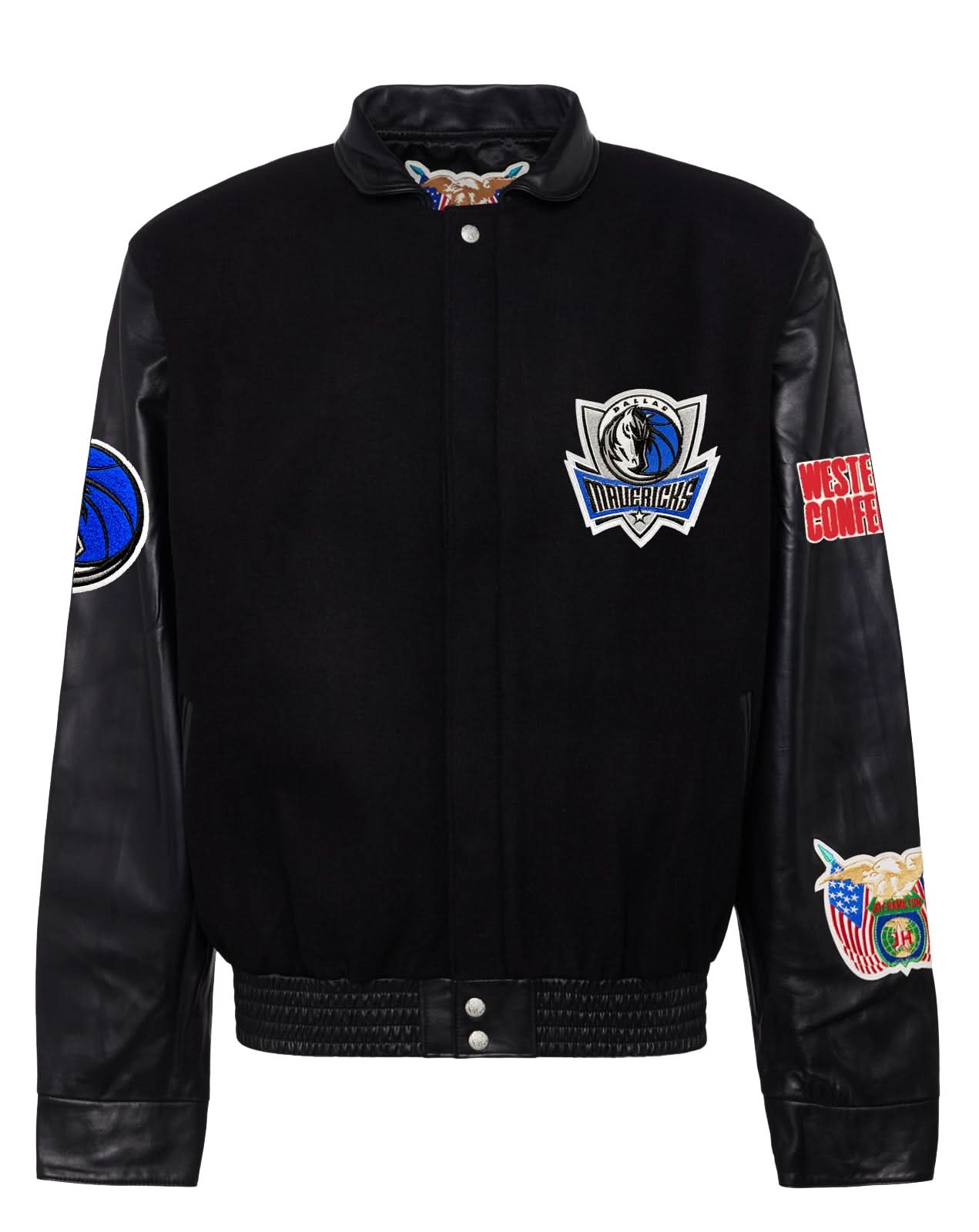 DALLAS MAVERICKS WOOL & LEATHER JACKET Black – Jeff Hamilton Shop