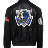 Dallas Mavericks Full Leather Jacket Black