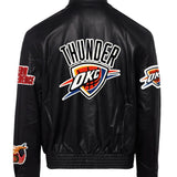 Oklahoma City Thunder Full Leather Jacket Black