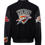 Oklahoma City Thunder Wool & Leather Varsity Jacket