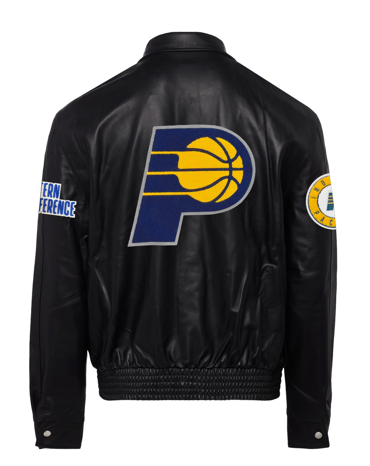 INDIANA PACERS FULL LEATHER JACKET Black – Jeff Hamilton Shop