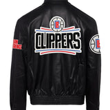 Los Angeles Clippers Full Leather Jacket Black