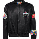 Los Angeles Clippers Full Leather Jacket Black