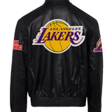Los Angeles Lakers Full Leather Jacket Black