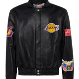 Los Angeles Lakers Full Leather Jacket Black