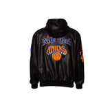 New York Knicks 1946 Lightweight Vegan Zip-Up Hooded Jacket Black