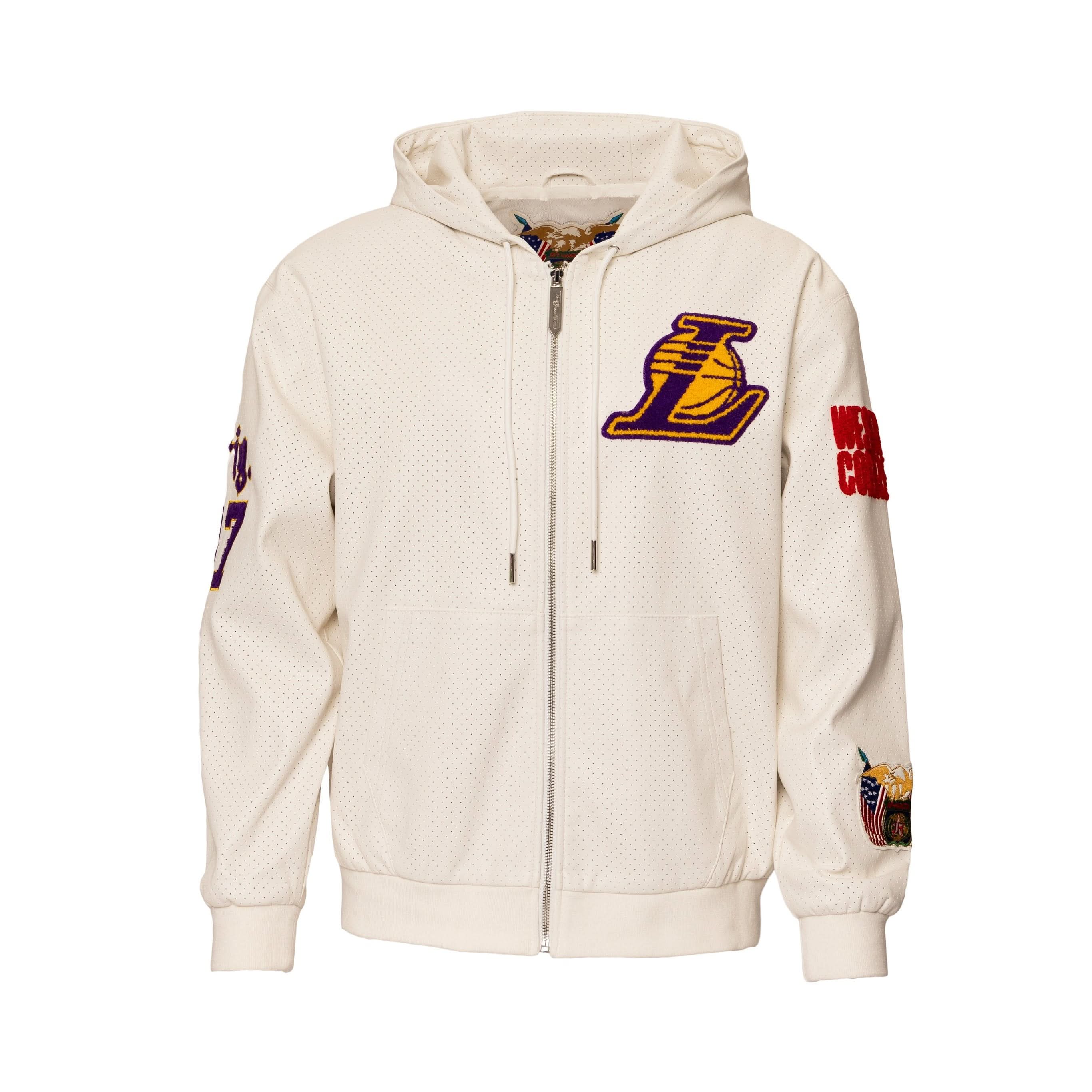 Los Angeles Lakers 1947 Hooded Jacket White