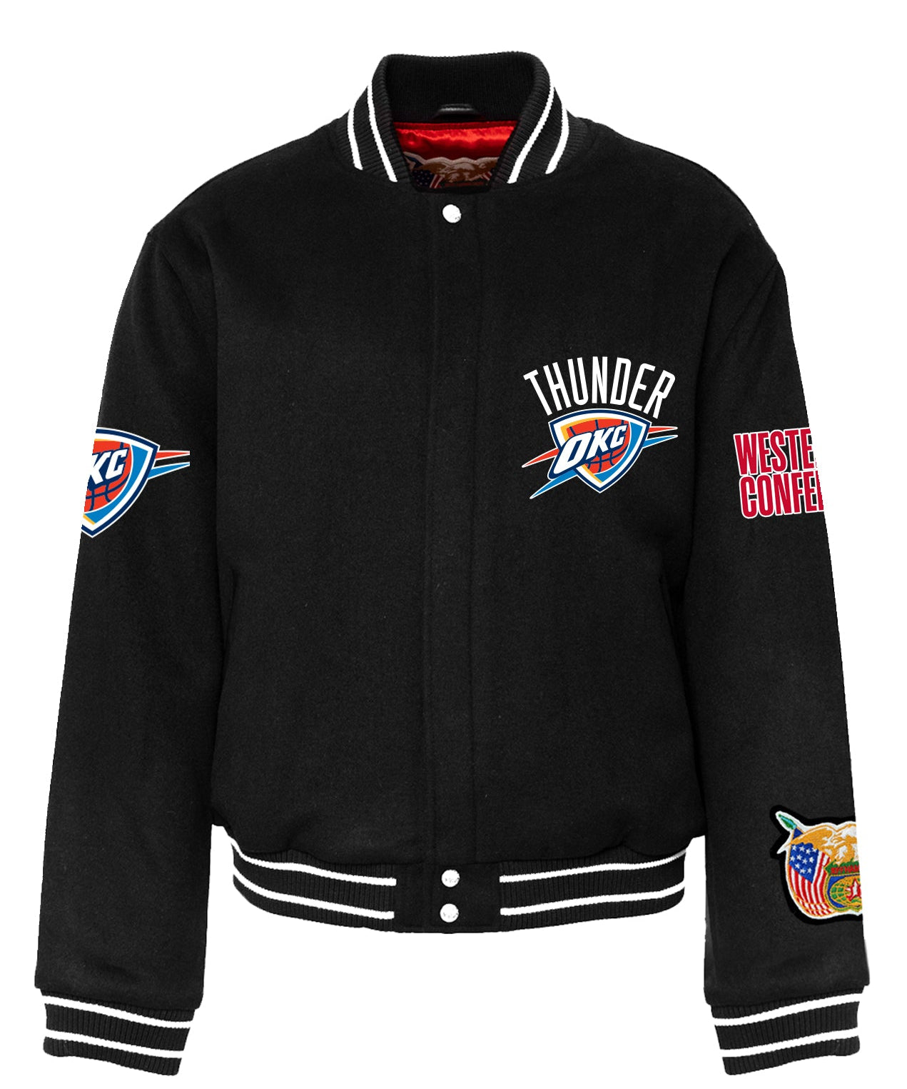 Oklahoma City Thunder Wool Varsity Jacket Black