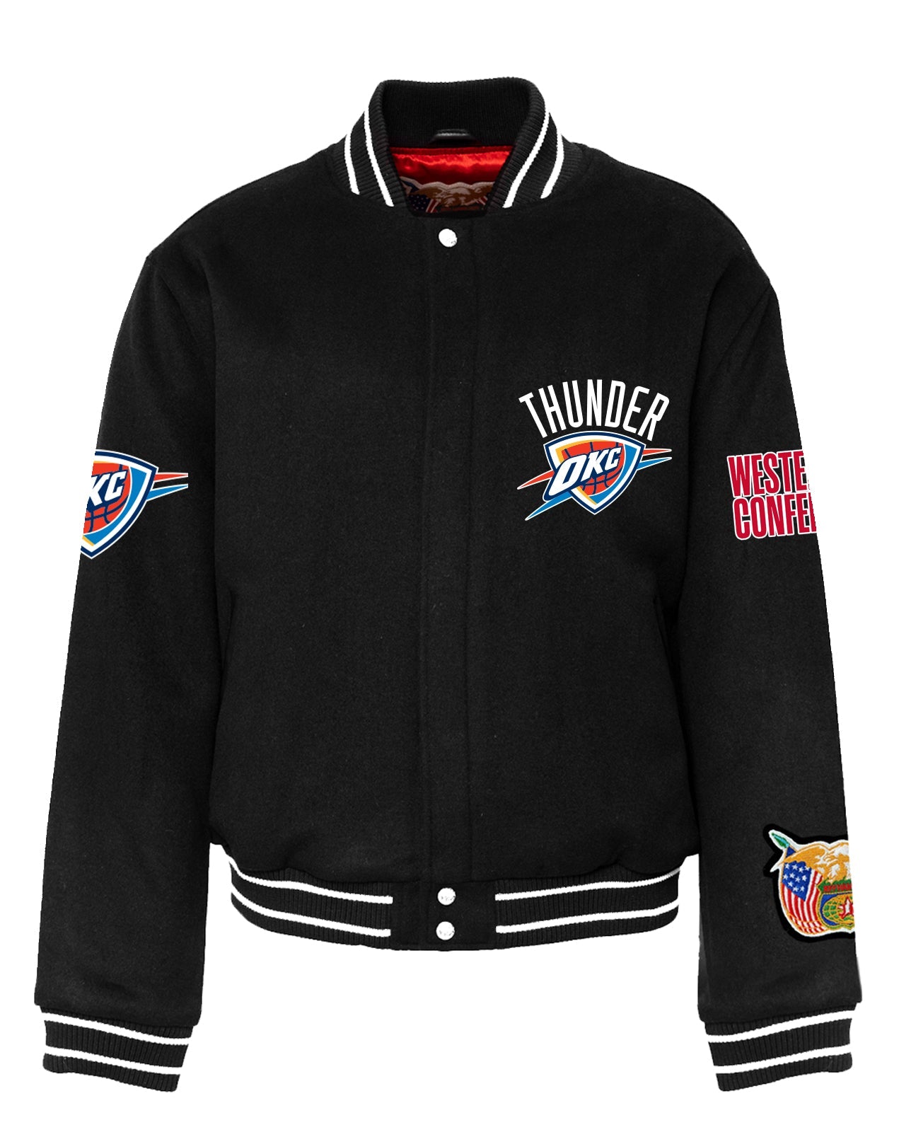 Oklahoma City Thunder Wool Varsity Jacket Black