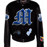 ORLANDO MAGIC Wool & Leather Old English Jacket - AR