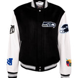 Seattle Seahawks Wool & Leather BLK/WHT - AR