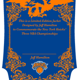 New York Knicks 2026 NBA Champions Wool & Leather Jacket Blue
