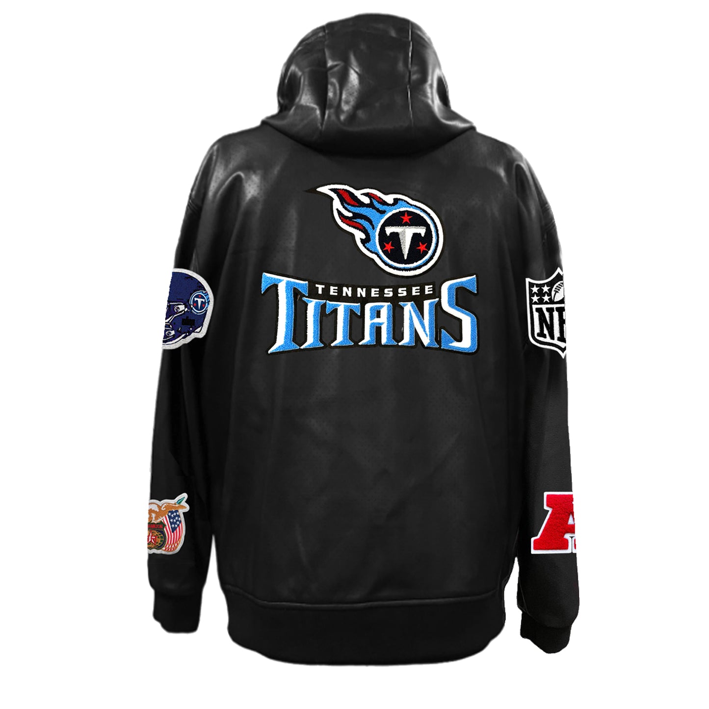 TENNESSEE TITANS LIGHTWEIGHT VEGAN ZIP-UP HOODED JACKET