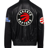 Toronto Raptors Full Leather Jacket Black
