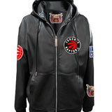 Toronto Raptors Lightweight Vegan Zip-Up Hooded Jacket