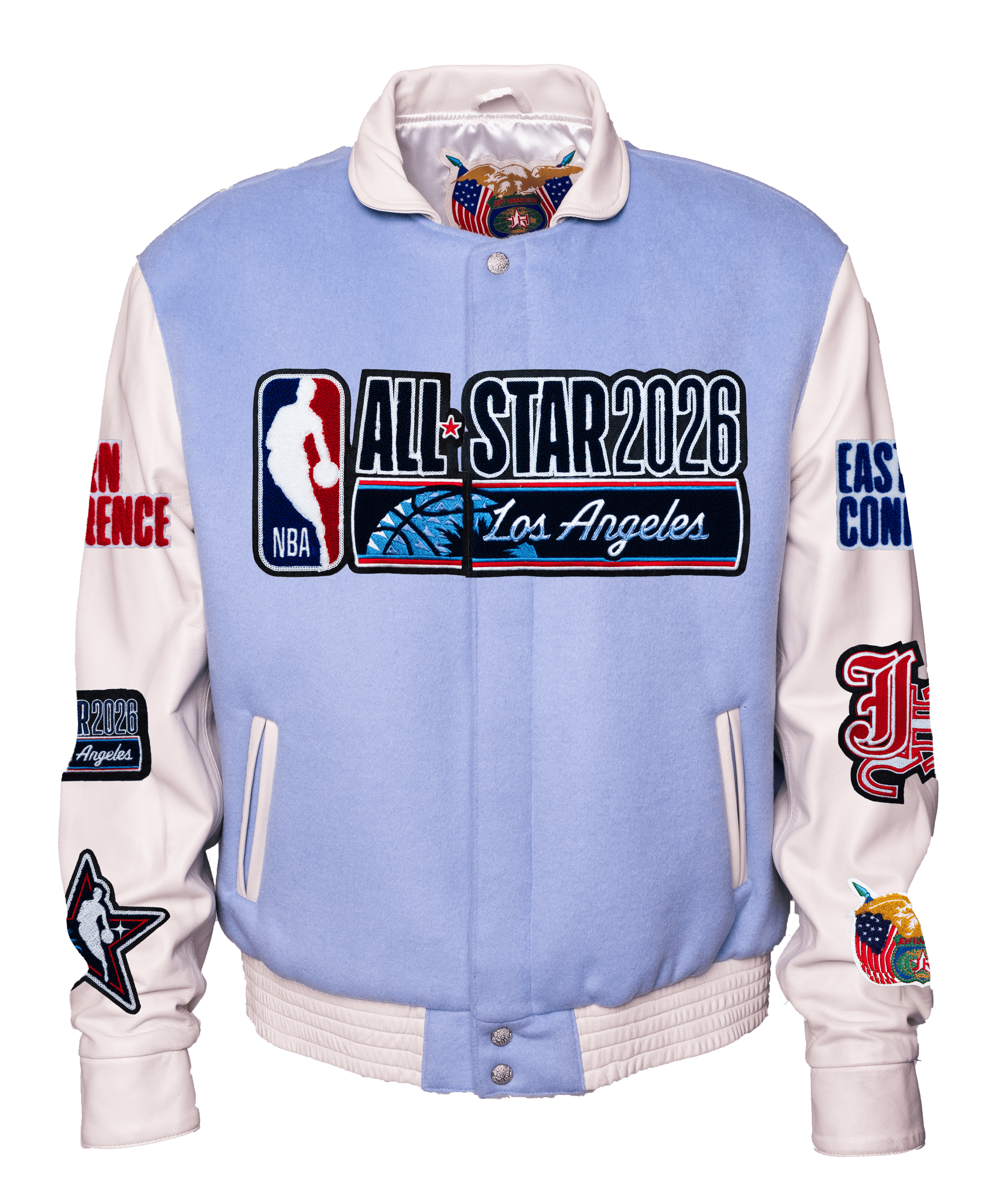 All-Star 2026 Wool & Leather Varsity Jacket Light Blue/White All-Star 2026 Wool & Leather Varsity Jacket Light Blue/White