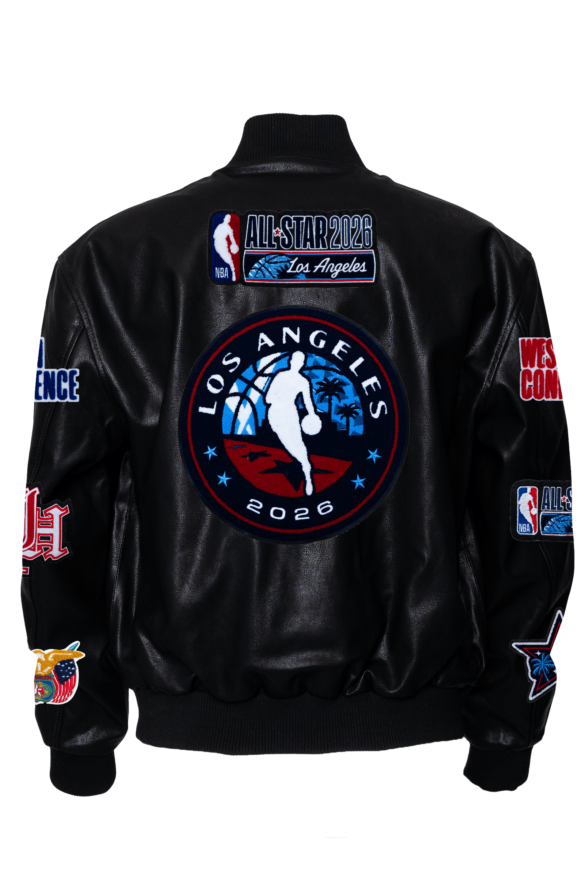 All-Star 2026 Black Vegan Leather Jacket