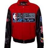 All-Star 2026 Wool & Leather Varsity Jacket Red/Black
