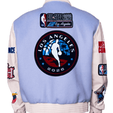 All-Star 2026 Wool & Leather Varsity Jacket Light Blue/White