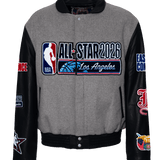 All-Star 2026 Wool & Leather Varsity Jacket Gray/Black