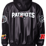 New England Patriots Lightweight Vegan Zip-Up Hooded Jacket