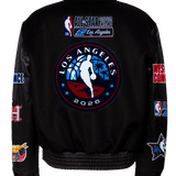 All-Star 2026 Wool & Leather Varsity Jacket Black on Black