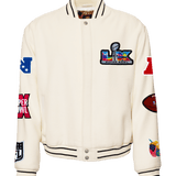 Super Bowl 2026 Wool Varsity Jacket White