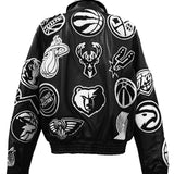 Limited Edition 50th Anniversary Of Hip-Hop NBA Collage Full Leather Black & White