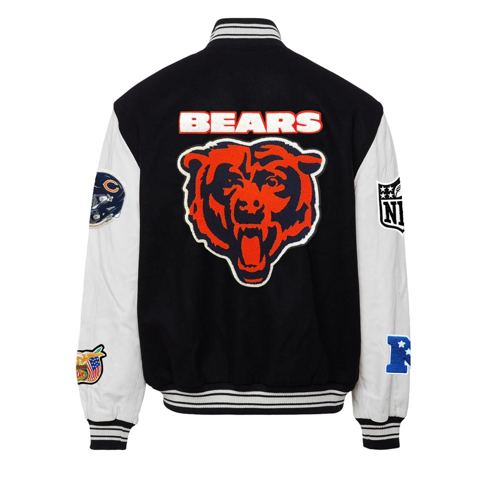 CHICAGO BEARS WOOL & LEATHER VARSITY JACKET