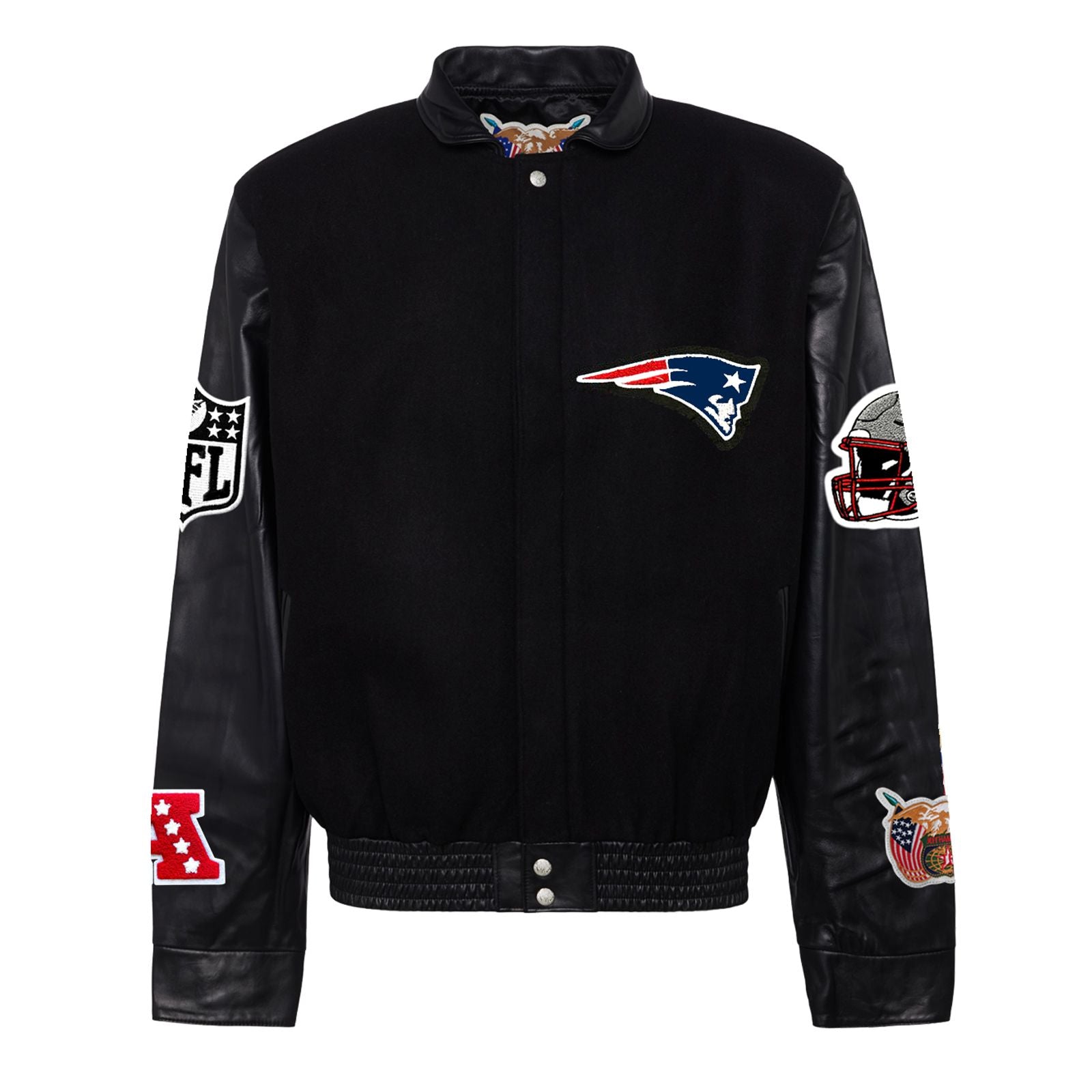 New England Patriots Letterman Jacket - online Youth Medium