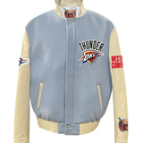 Oklahoma City Thunder Wool & Leather Varsity Jacket