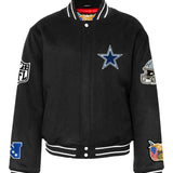 Dallas Cowboys Wool Varsity Jacket Black