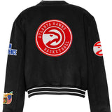 Atlanta Hawks Wool Varsity Jacket Black
