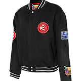 Atlanta Hawks Wool Varsity Jacket Black