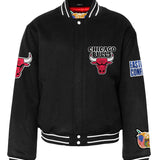 Chicago Bulls Wool Varsity Jacket Black