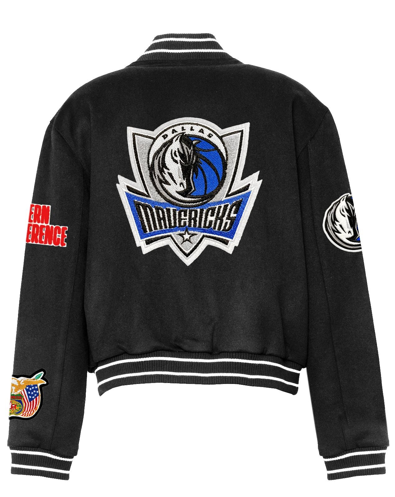 DALLAS MAVERICKS WOOL VARSITY JACKET Black