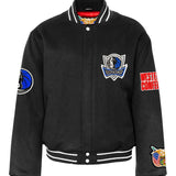 Dallas Mavericks Wool Varsity Jacket Black
