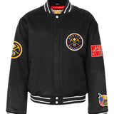 Denver Nuggets Wool Varsity Jacket Black