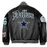 Dallas Cowboys Wool Old English Varsity Jacket Black
