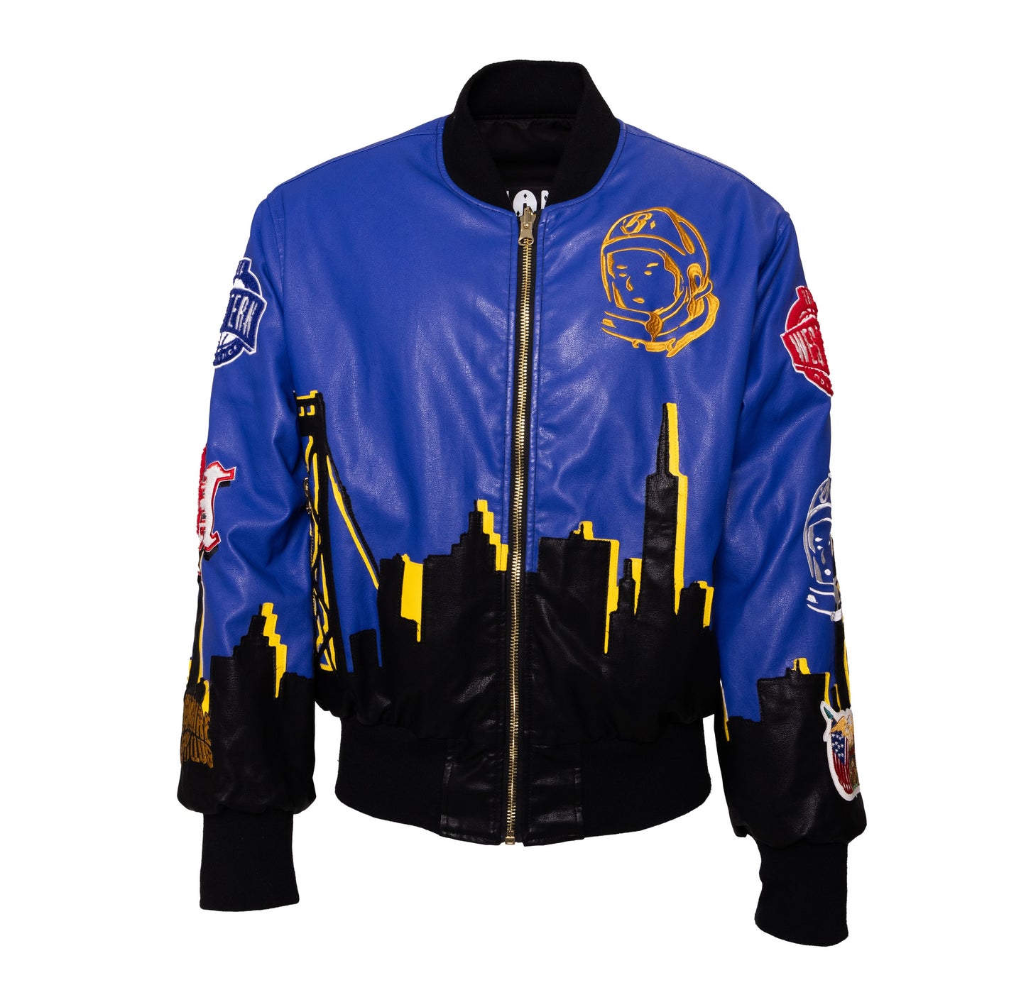 Billionaire Boys Club x Jeff Hamilton 2025 NBA All-Star San Francisco Bay Area Vegan Leather Bomber Jacket