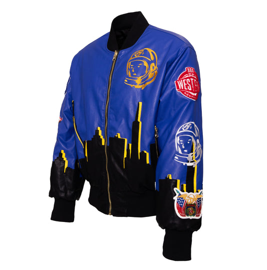 Billionaire Boys Club x Jeff Hamilton 2025 NBA All-Star San Francisco Bay Area Vegan Leather Bomber Jacket