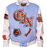 Cincinnati Bengals Wool & Leather Old English Varsity Jacket