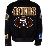 SAN FRANCISCO 49ERS WOOL & LEATHER VARSITY JACKET