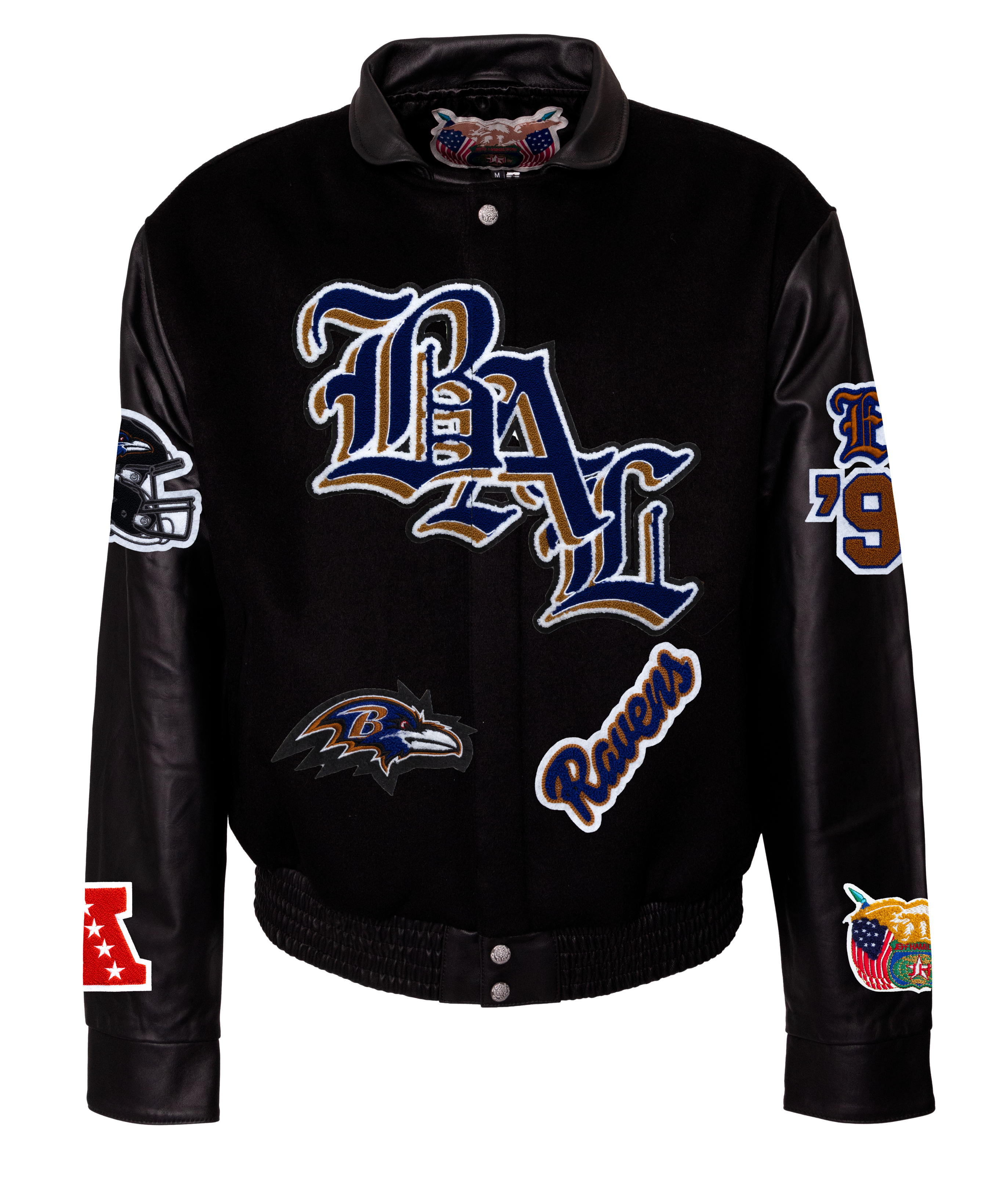 Baltimore Ravens Wool & Leather Old English Varsity Jacket – Jeff Baltimore Ravens Wool & Leather Old English Varsity Jacket – Jeff