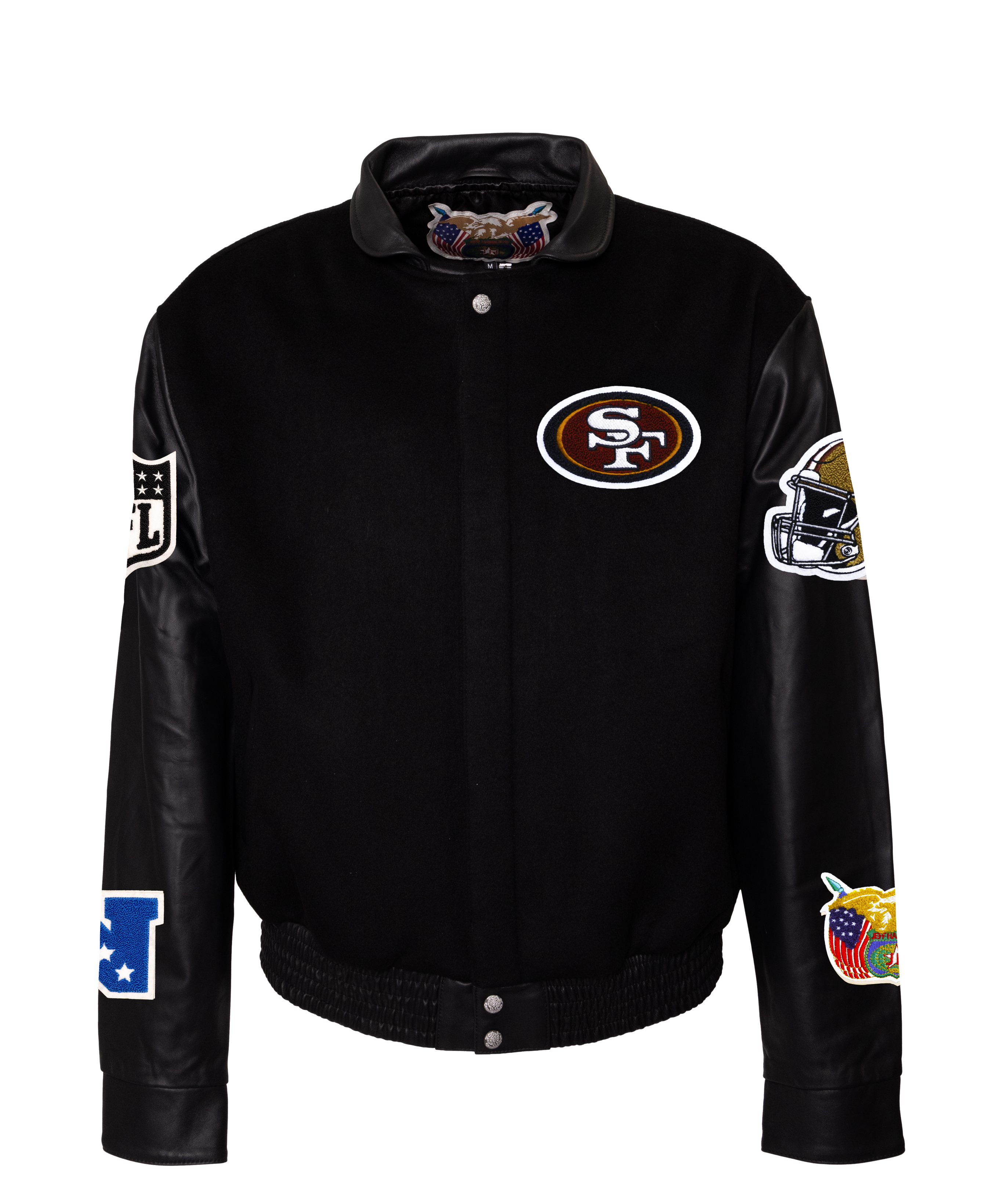 SAN FRANCISCO 49ERS WOOL & LEATHER VARSITY JACKET SAN FRANCISCO 49ERS WOOL & LEATHER VARSITY JACKET