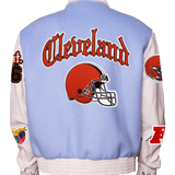 Cleveland Browns Wool & Leather Old English Varsity Jacket