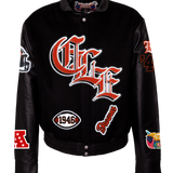 Cleveland Browns Wool & Leather Old English Varsity Jacket