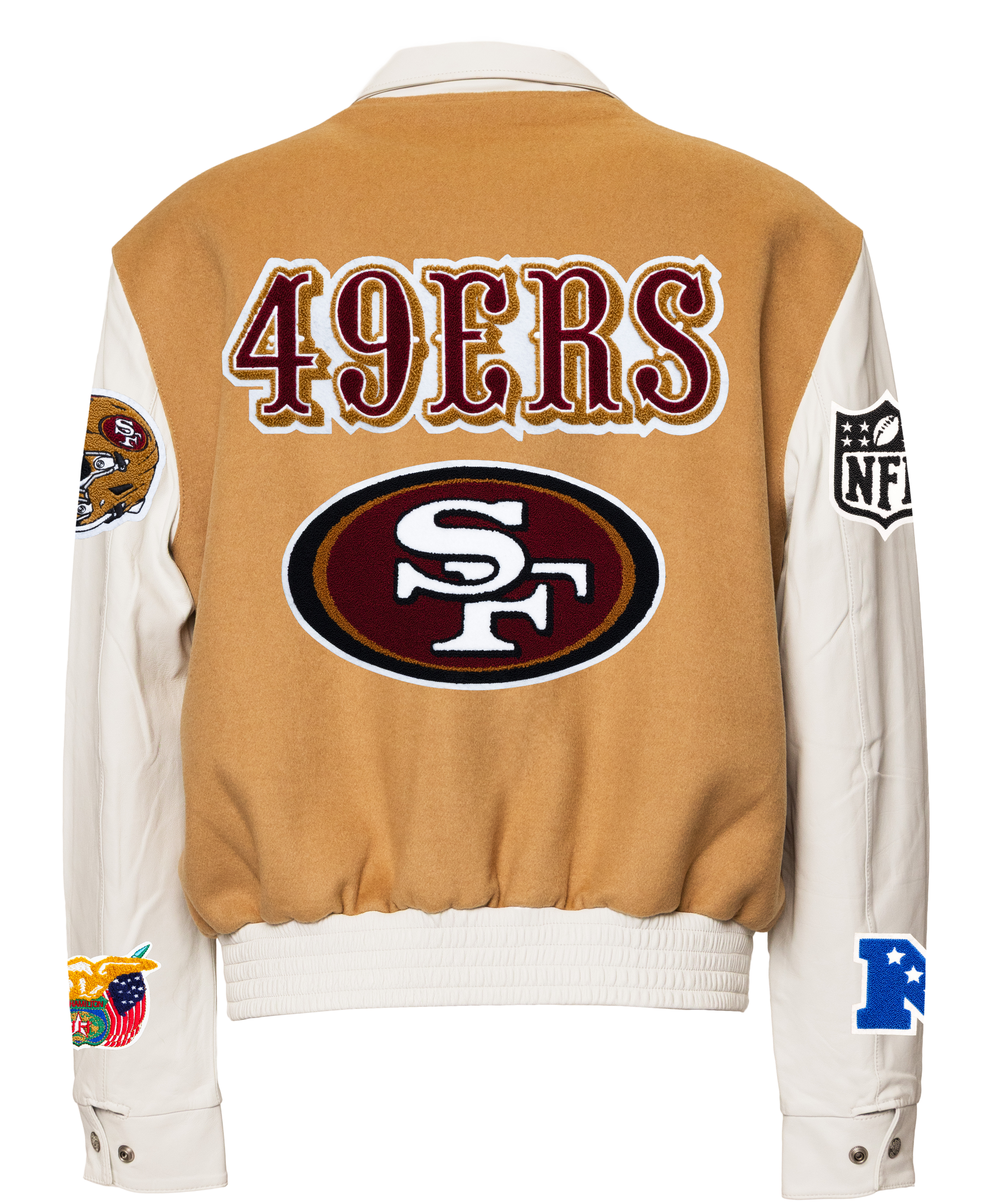 SAN FRANCISCO 49ERS WOOL & LEATHER VARSITY JACKET