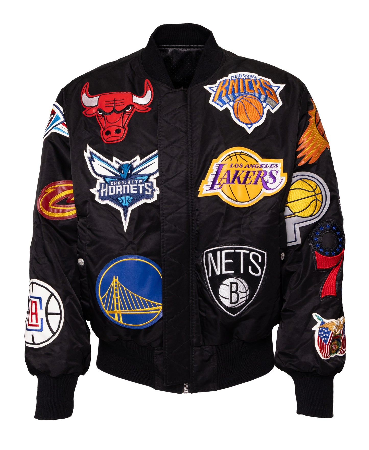 NEW YORK KNICKS x NBA COLLAGE REVERSIBLE BOMBER COLOR
